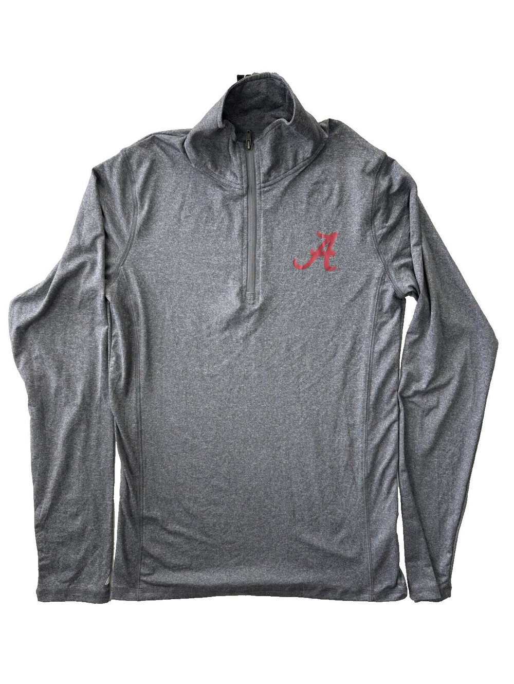 Russell Alabama Crimson Tide 1/4 Zip Pullover Gray Size Small-34/36